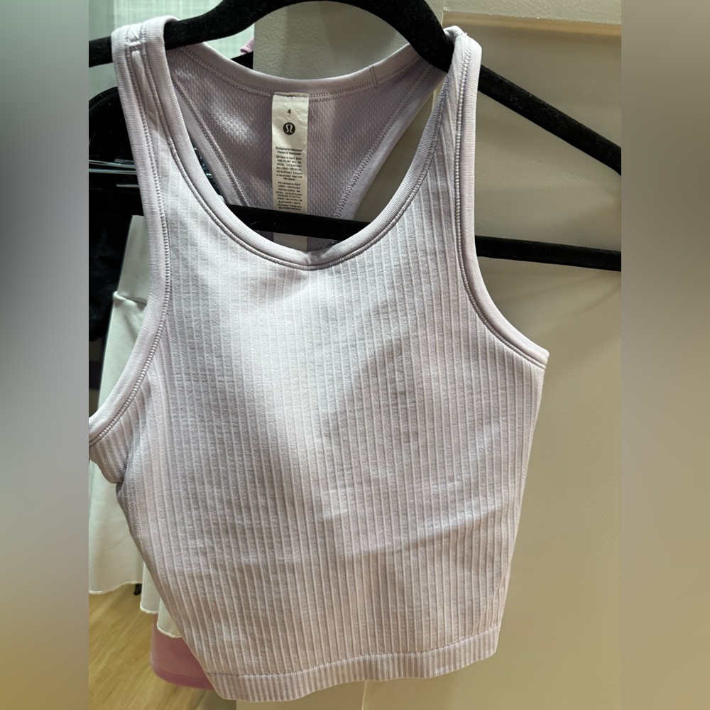 Lululemon Athletica Ribbed Tank Top - Soft Lavender